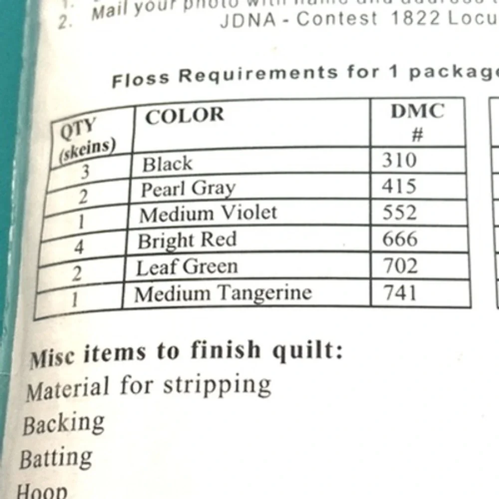 Jack Dempsey stamped white nursery quilt blocks 9